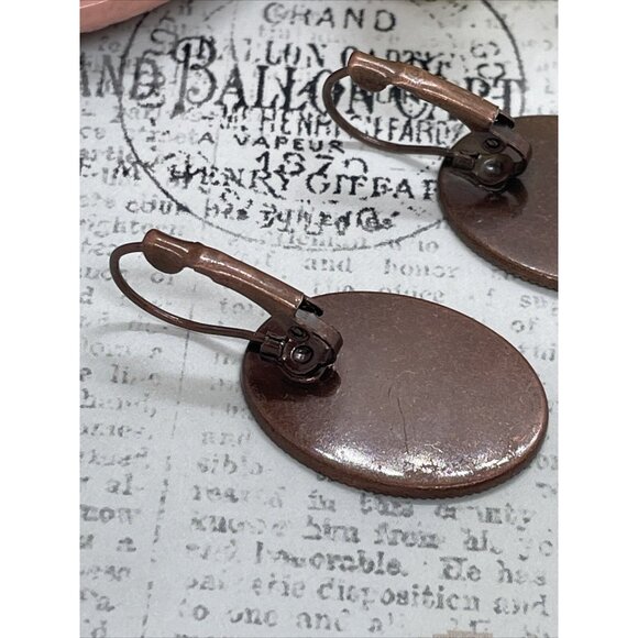 3 Graces Muse Muses Dancer Black White Rose Gold Setting Earrings Cameo Birthday - Picture 8 of 12